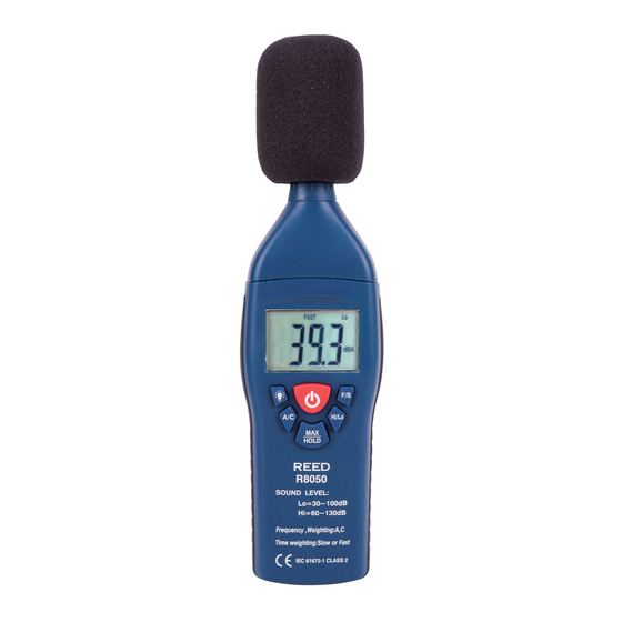 Reed Instruments R8050 Instruction Manual