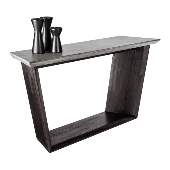 SUNPAN LANGLEY CONSOLE TABLE 100776 Assembly Instructions