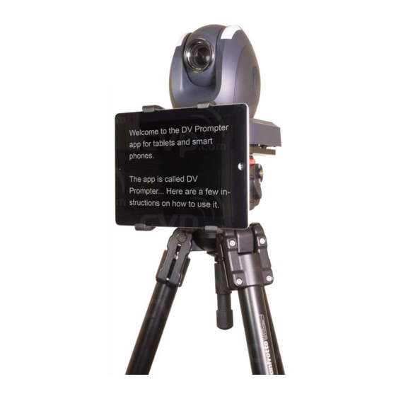 Datavideo TP-150 Teleprompter System Manuals