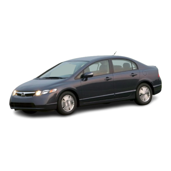 Honda 2006 Civic Hybrid Online Reference Owner's Manual