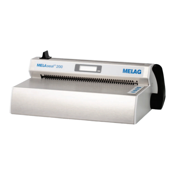 MELAG MELAseal 200 Operating Manual