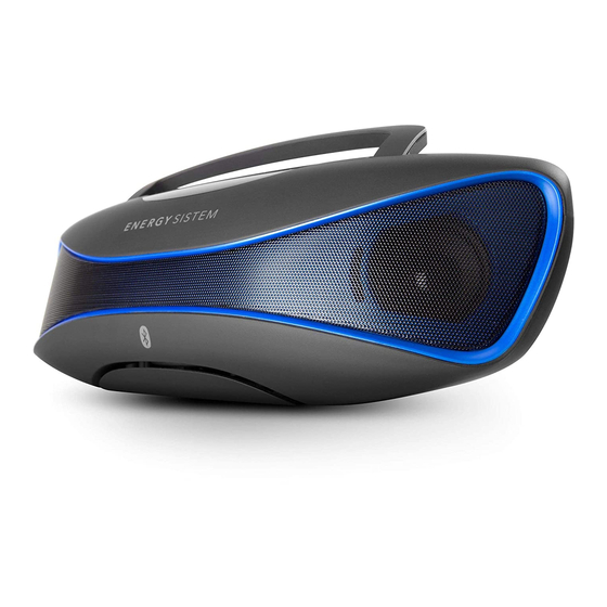 ENERGY SISTEM Energy Music Box CM1 Bluetooth Manual