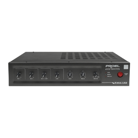 PROEL PMA 120 User Manual