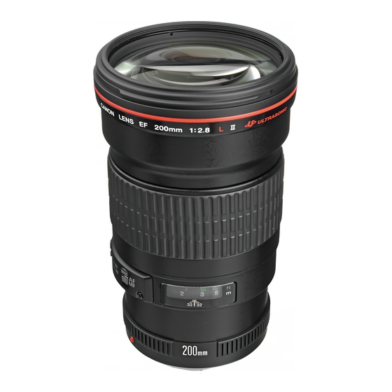 Canon EF 200mm 1:2.8 L II USM Parts Catalog