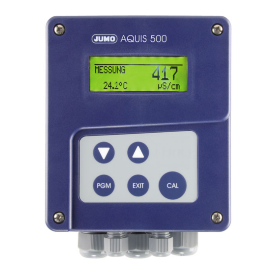 JUMO AQUIS 500 CR Manual