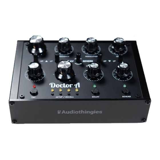 Audiothingies Doctor A Quick Start Manual