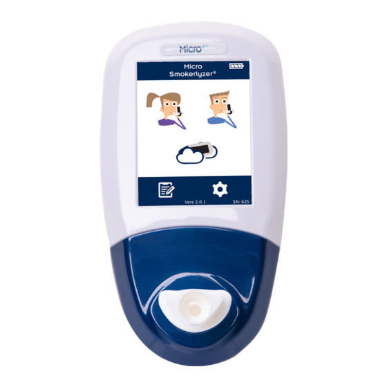 Bedfont Micro+ Smokerlyzer Quick Start Manual