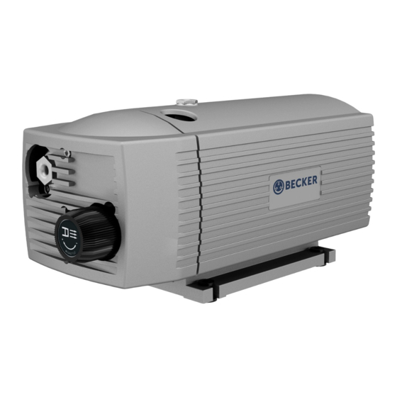 Becker DX 4.16 Series Operating Instructions