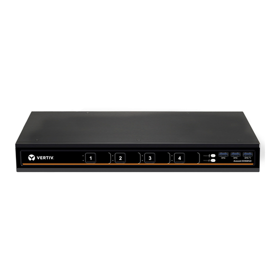 Vertiv AVOCENT SV Series Quick Installation Manual