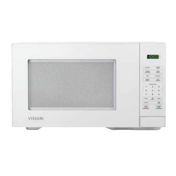 Vissani HVM1110W Microwave Oven Manuals