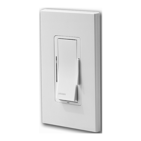 LEVITON VIZIA RF RZM101L DIMMER INSTALLATION INSTRUCTIONS ManualsLib
