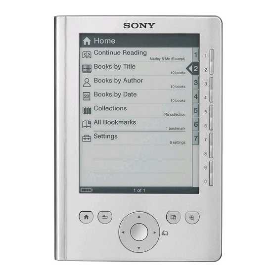 Sony Reader PRS-300 User Manual
