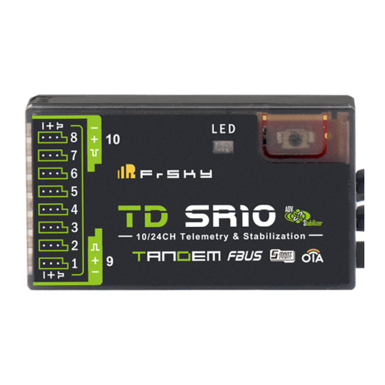 FrSky TD SR10 Instruction Manual