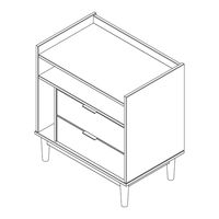 Walker Edison BR2DRLEENS Assembly Instructions Manual