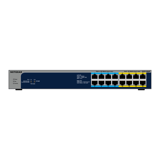 NETGEAR GS516UP Installation Manual