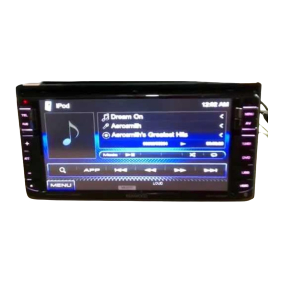 Kenwood DDX749WBT Car Video System Manuals