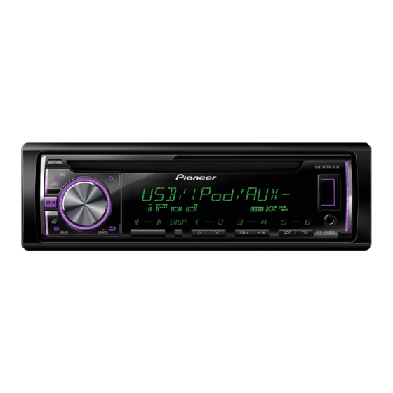 Pioneer DEH-X26UI Owner's Manual