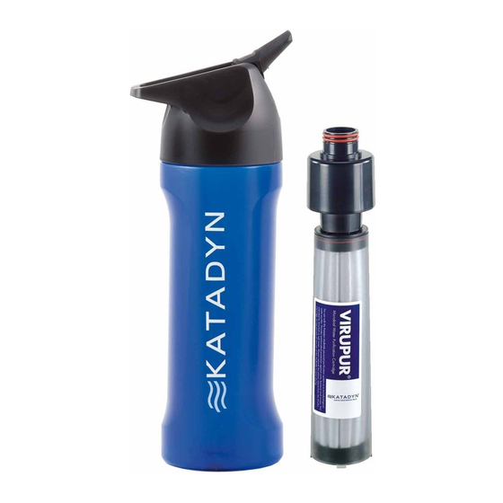 Katadyn MyBottle Portable Water Purification System Owner's Manual