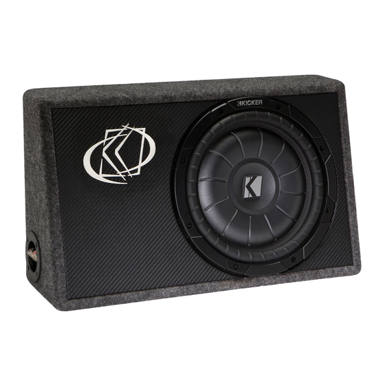 Kicker TCVT12 Owner's Manual