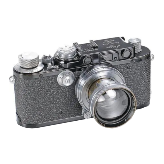 LEITZ Leica IIIa User Manual