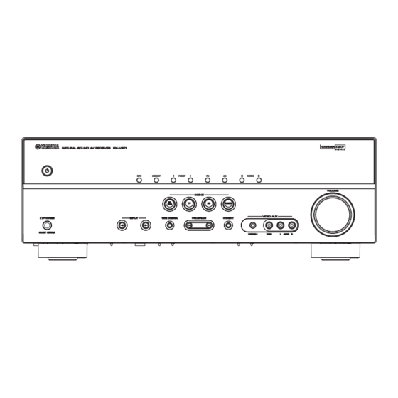 Yamaha RX-V371 Series Service Manual