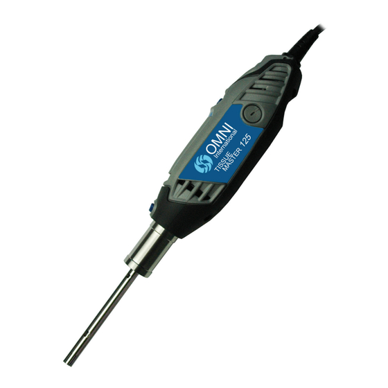 Omni TISSUE MASTER 125 User Manual