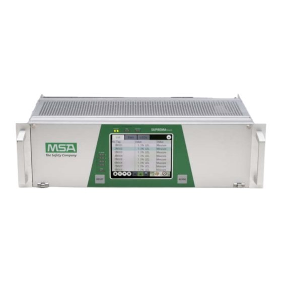 MSA SUPREMATouch Installation & Maintenance Instructions Manual