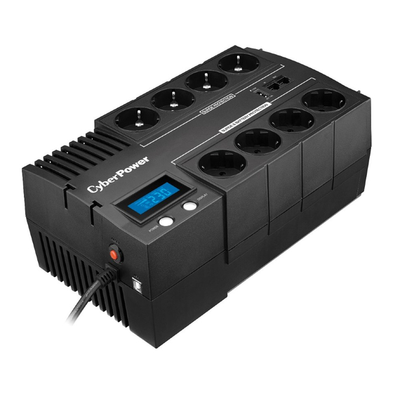 Cyber Power BR1000ELCD Quick Start Manual