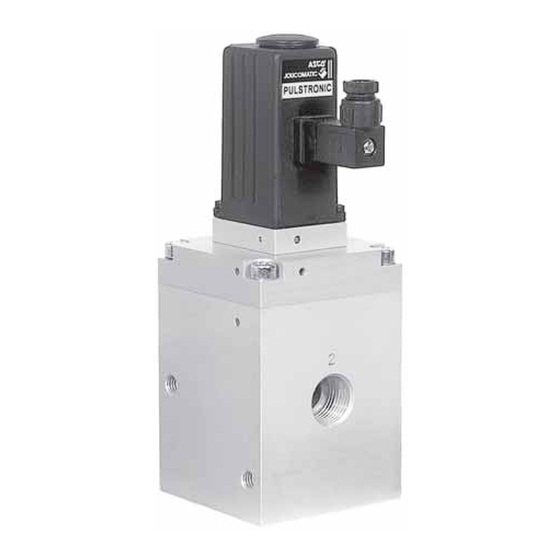 Asco JOUCOMATIC PULSTRONIC 605 Series Installation Manual