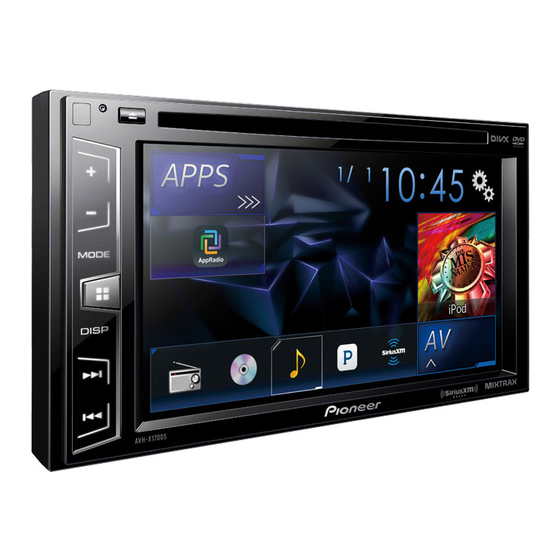 Pioneer AVH-X1700DVD Service Manual