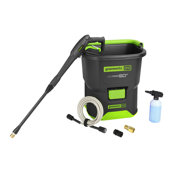 GreenWorks Pro PW60L00 Quick Manual