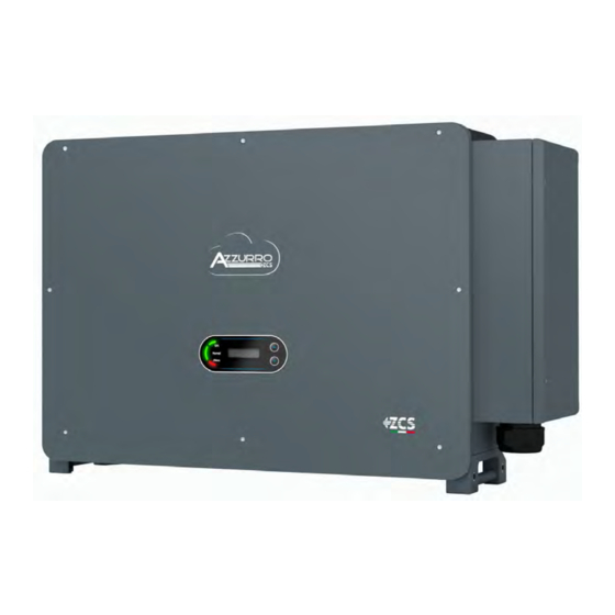 ZUCCHETTI AZZURRO 3PH 250KTL-HV User Manual