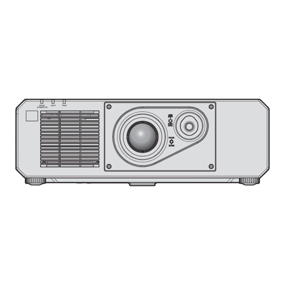 Panasonic PT-FRQ50BU Operating Instructions Manual