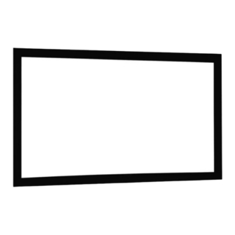 Da-Lite CINEMA CONTOUR SCREEN Instruction Book