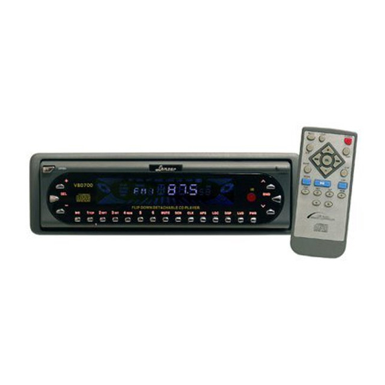 Lanzar VBD700 Instruction Manual