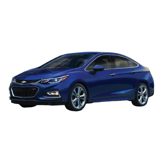 Chevrolet 2016 Cruze Getting To Know Manual