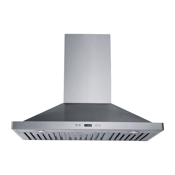 Ctm International R450sssebg Ventilation Hood Instruction Manual 