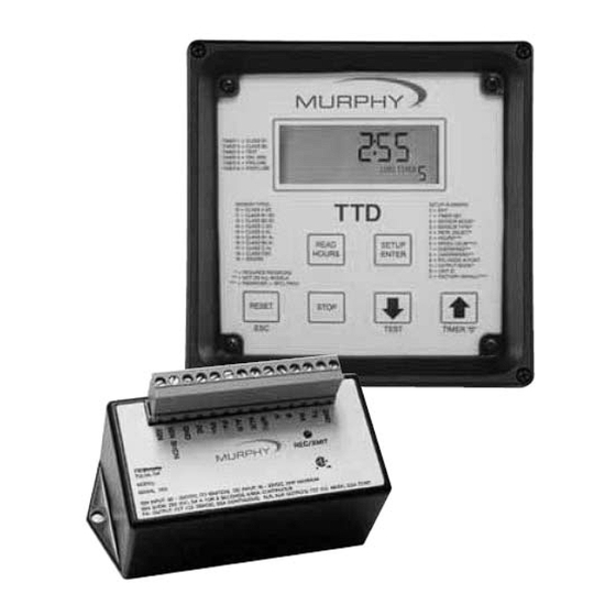 Murphy Selectronic TTD Series Installation And Operation Manual