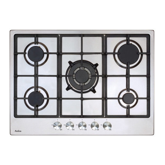 Amica AGH7100 Installation, Use And Maintenance Manual