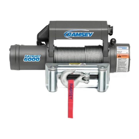 Ramsey Winch PATRIOT 8000 Owner's Manual