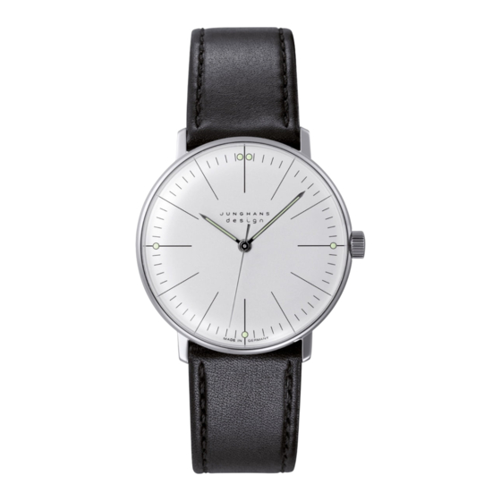 Junghans max bill j805.1 Manual