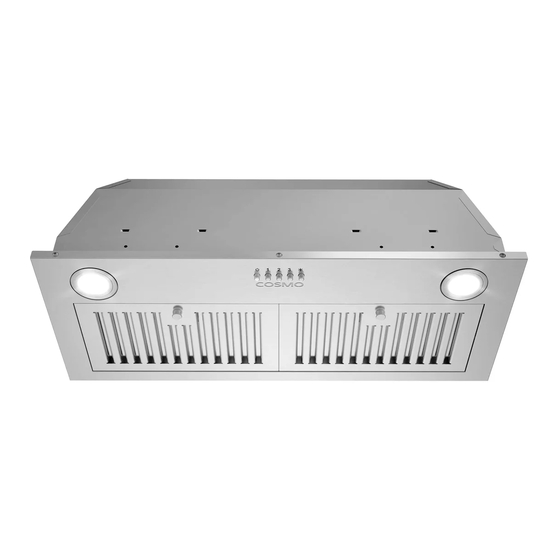 Cosmo IRH Series Installation Instructions And Use & Care Manual
