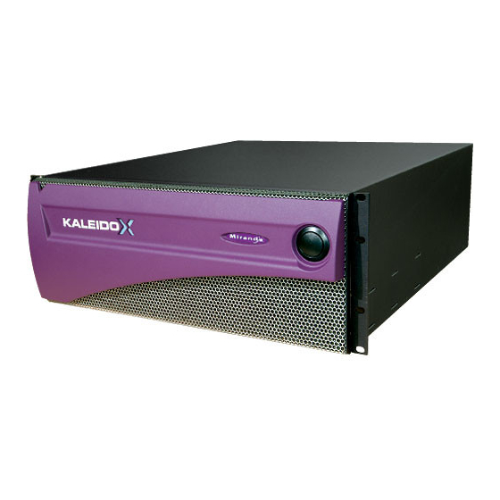 Miranda Kaleido-X (7RU) User Manual