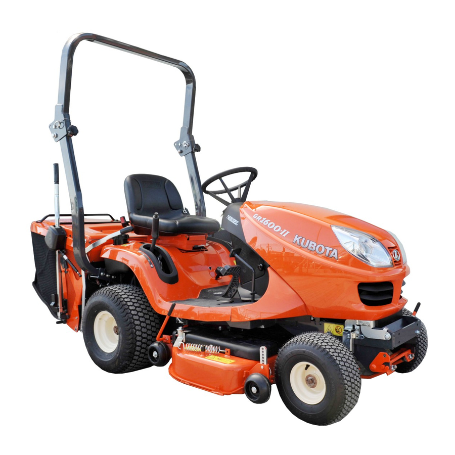 Kubota GR2100-II Operator's Manual