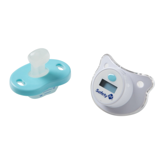 Safety 1st Comfort Check Pacifier Thermometer User Manual