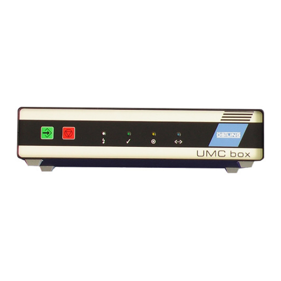 OSTLING PinMark UMC box Operation Manual