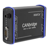 IXXAT CANbridge Manual