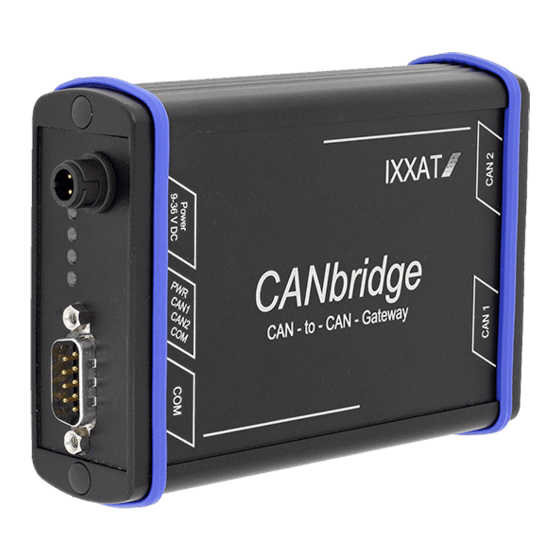 IXXAT CANbridge Manual