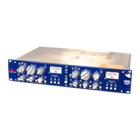Harman dbx 160SL Owner's Manual