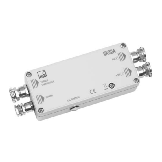 HBM VK20A Mounting Instructions